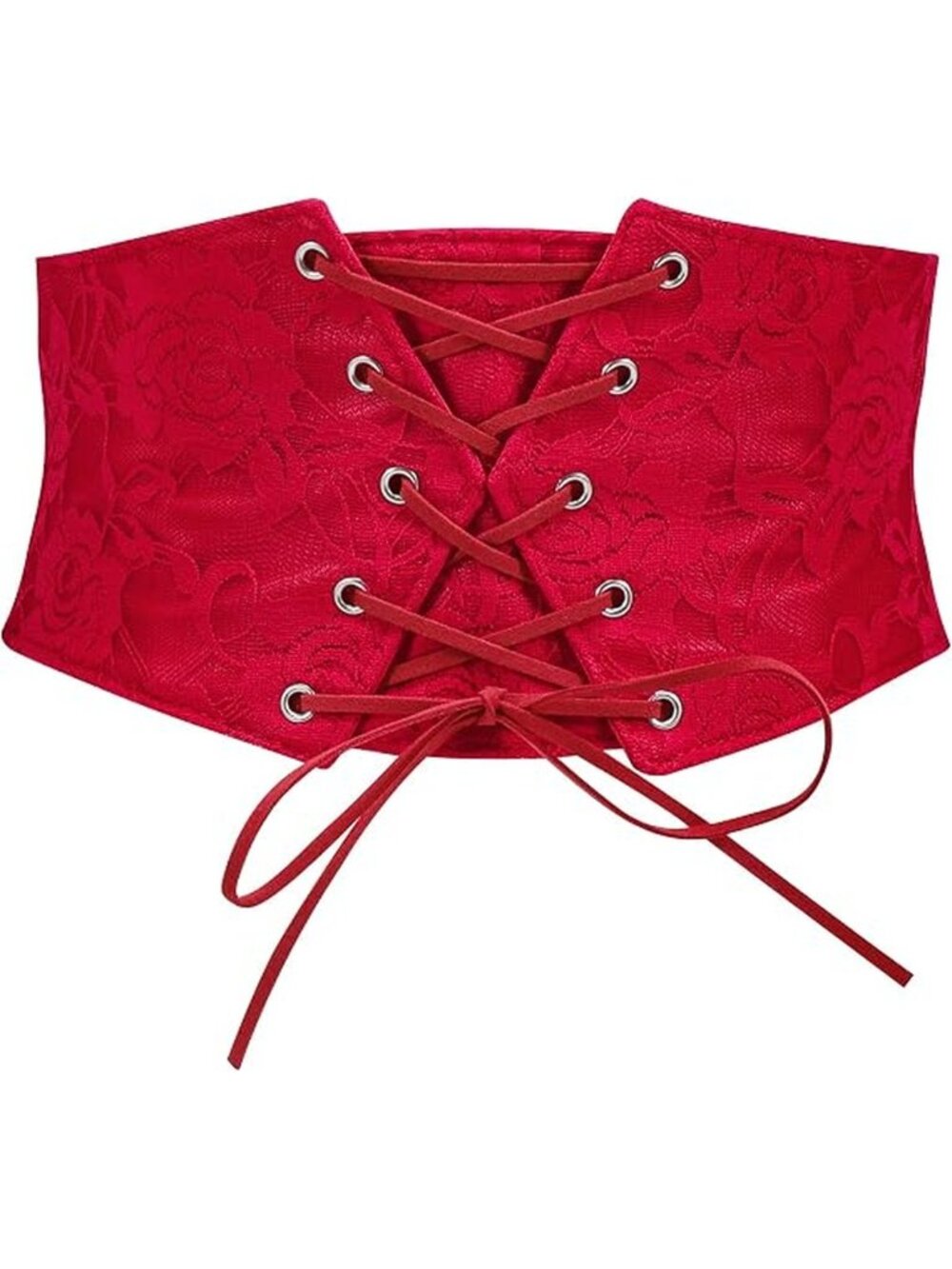 Women Waist Belt Corset Lace Up Tied Elastic Wide Belt for Dresses Halloween